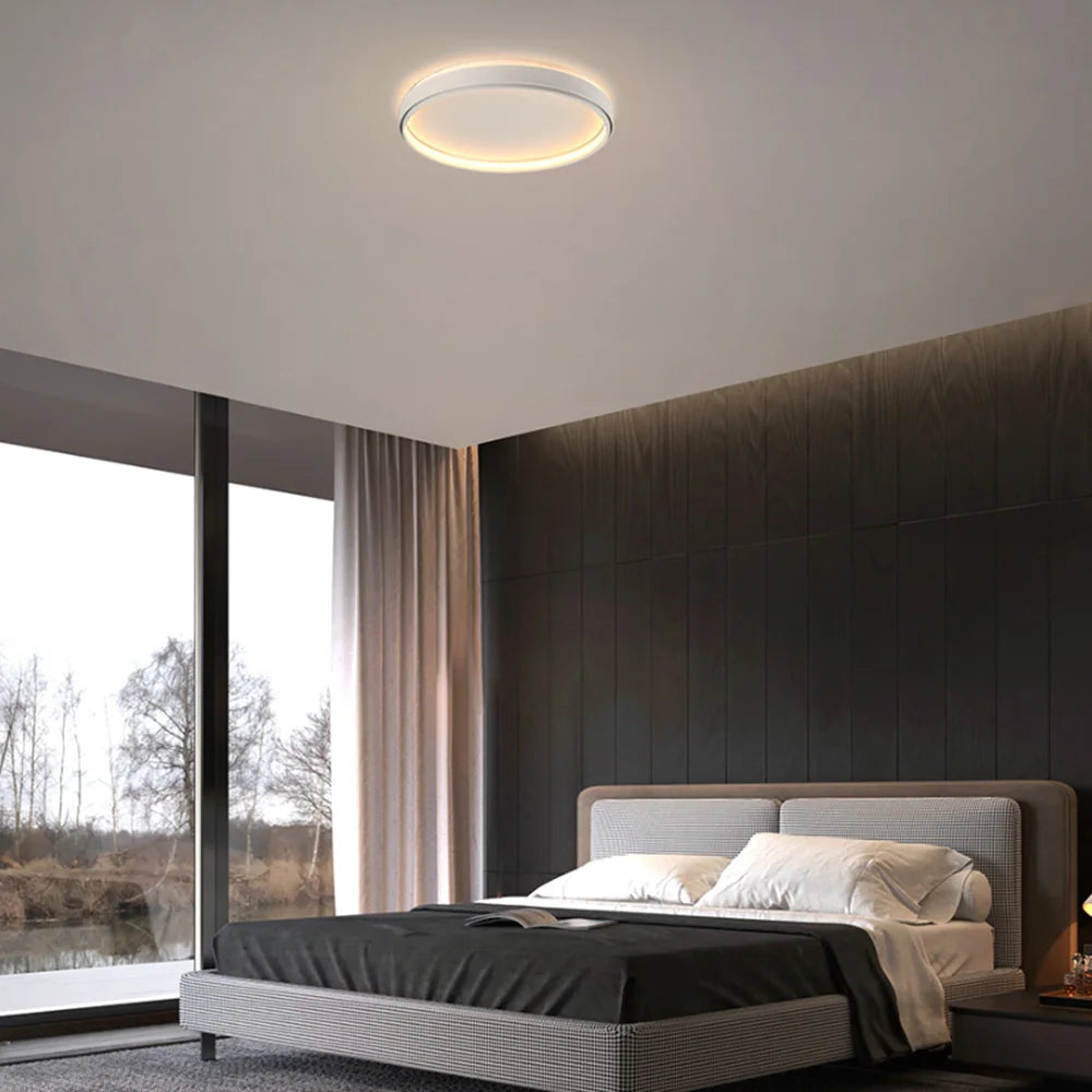 Aisilan Abajur moderno ultrafino de silicone LED à prova de poeira Luzes de teto de 54 W para sala de estar, quarto, sala de jantar<h1></h1>