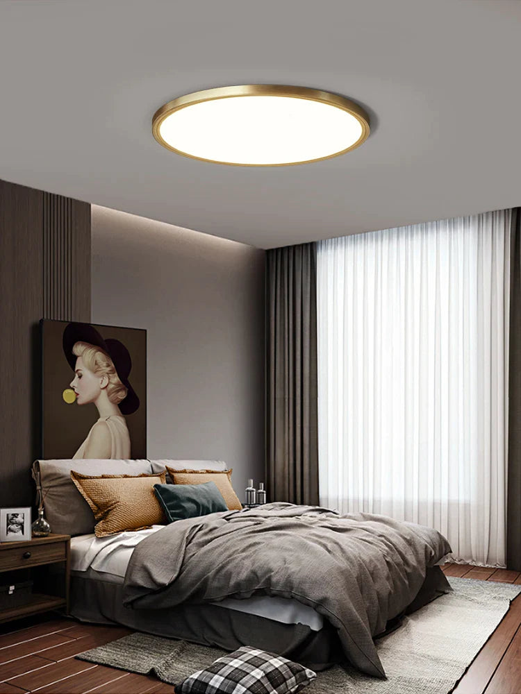 luz de teto de cobre design decorativo minimalista moderno