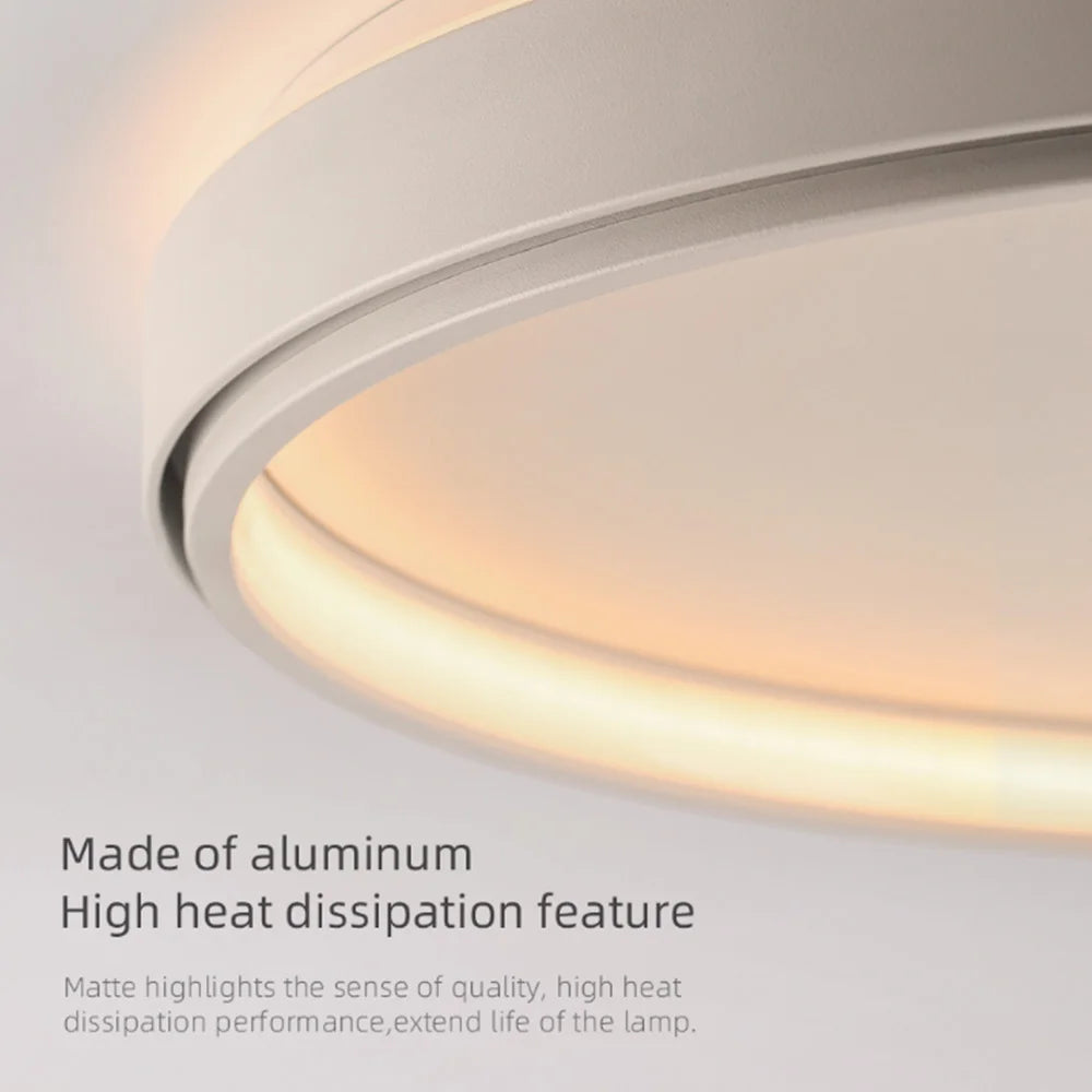 Aisilan Abajur moderno ultrafino de silicone LED à prova de poeira Luzes de teto de 54 W para sala de estar, quarto, sala de jantar<h1></h1>