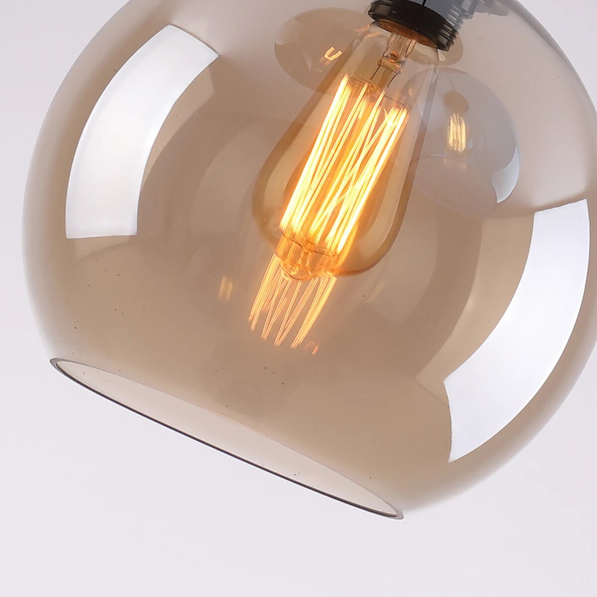 Luminária pendente de bola de vidro de design