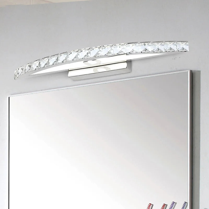 luz de parede de cristal led espelho do banheiro decoração interior