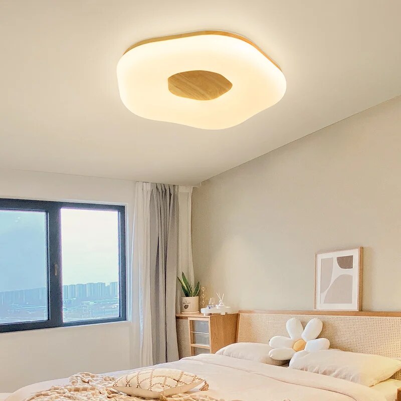 Luz de teto minimalista japonesa para quarto