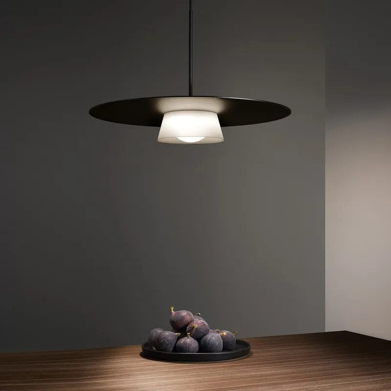 Luminária pendente circular minimalista e criativa para café