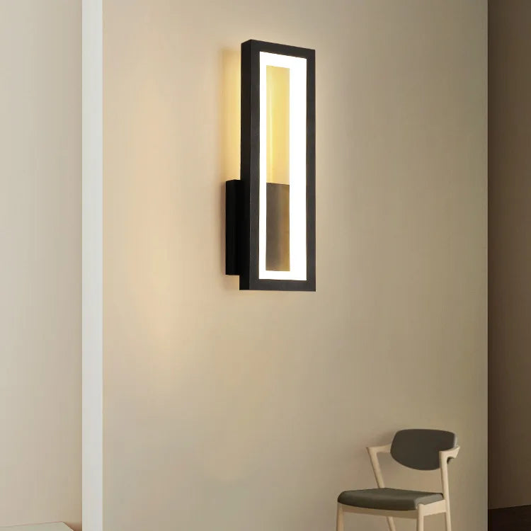 luz de parede minimalista moderna para casa arandela led corredor branco preto