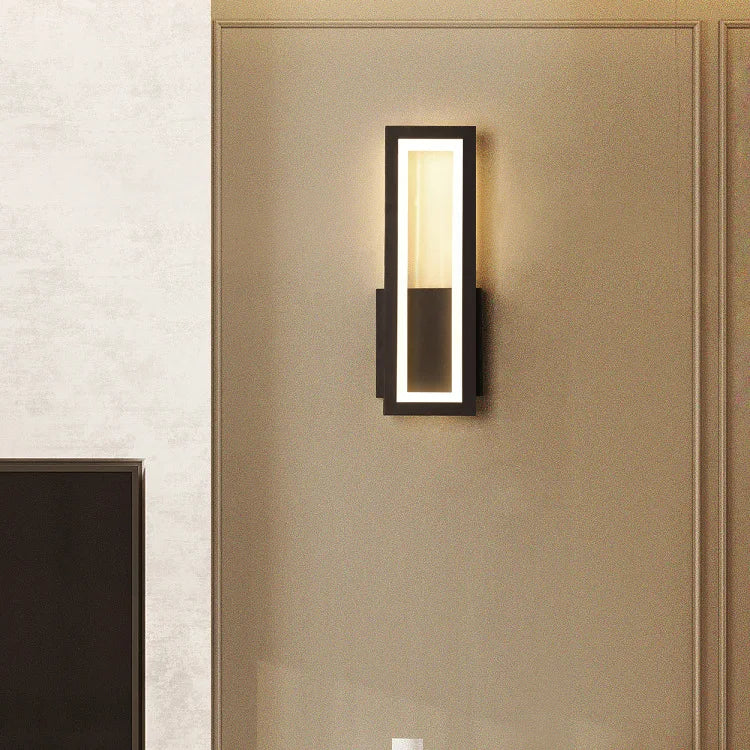 luz de parede minimalista moderna para casa arandela led corredor branco preto