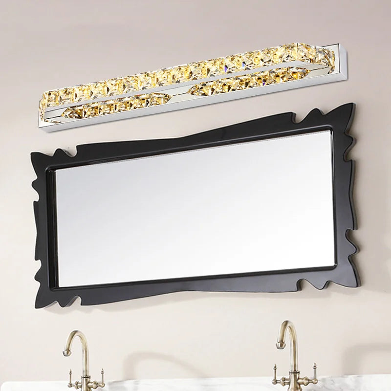 luz de parede de cristal led espelho do banheiro decoração interior