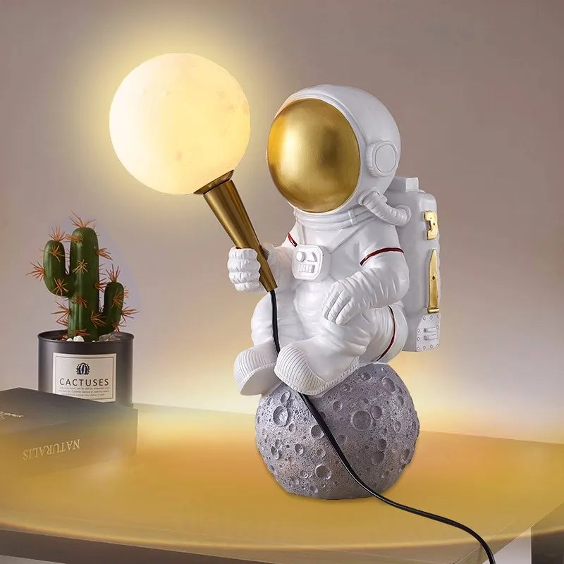 Astronauta G9 3D Moon Candeeiro de mesa infantil luz noturna