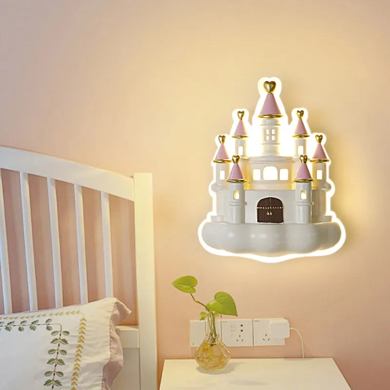 Bebê/criança led princesa luz de parede proteção para os olhos
