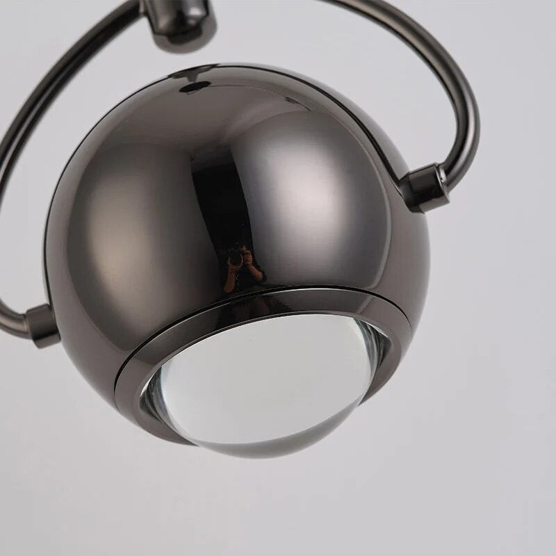 Luminária pendente LED com design de bola suspensa