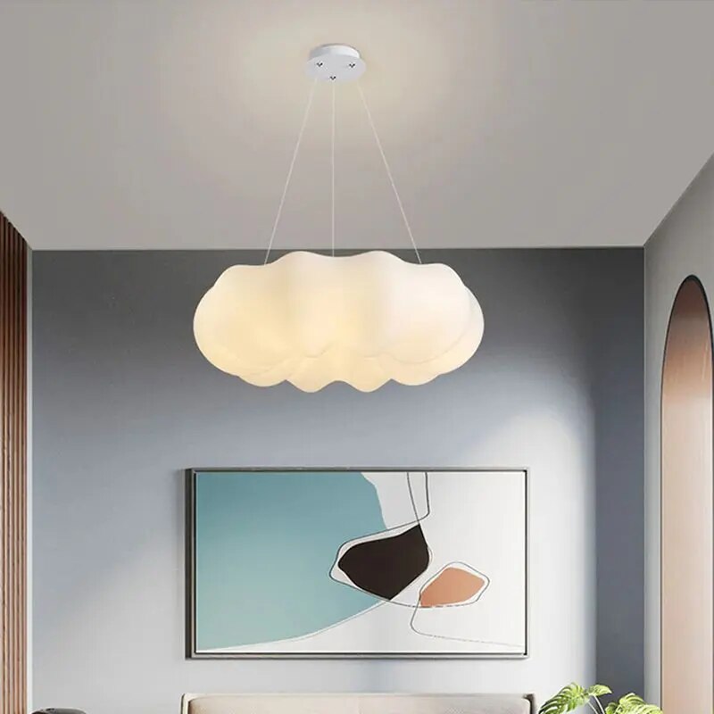 Luz de teto LED moderna em forma de nuvem