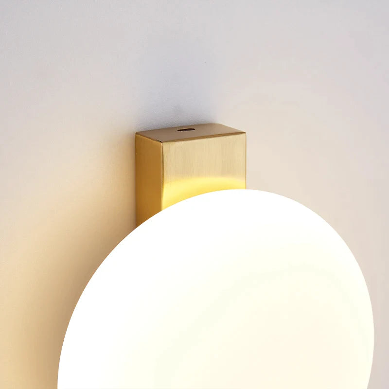 Aplique moderno de parede esférica LED