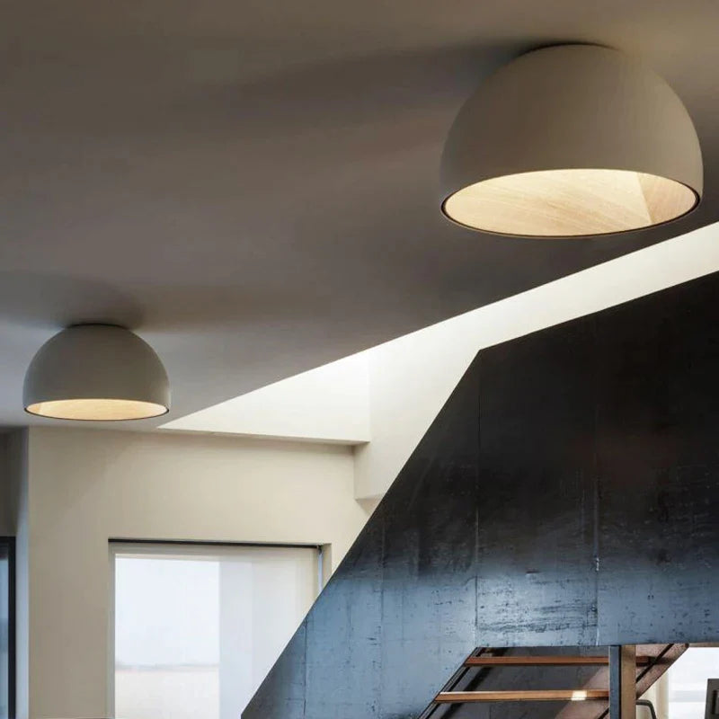 Luz de teto LED redonda estilo nórdico moderna e simples decorativa