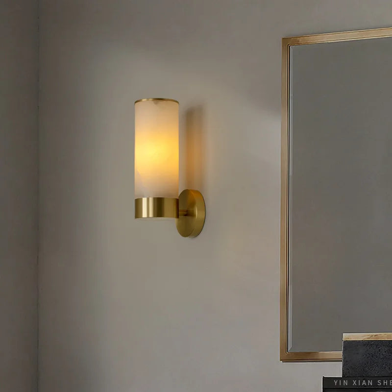 luminária de parede de cobre moderna luminária de sala
