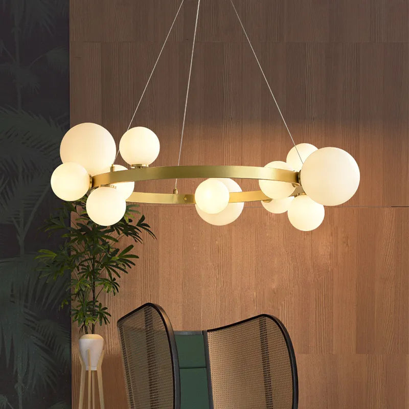 2023 Lustres de LED Sala de Jantar Hanglamp Decoração Romântica Luminárias de Vidro Transparente Brilhante LED Iluminação Winfordo<h1></h1>