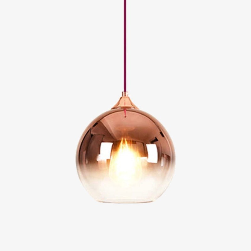 Luminária pendente LED com design de bola de vidro colorida Fondue Ball
