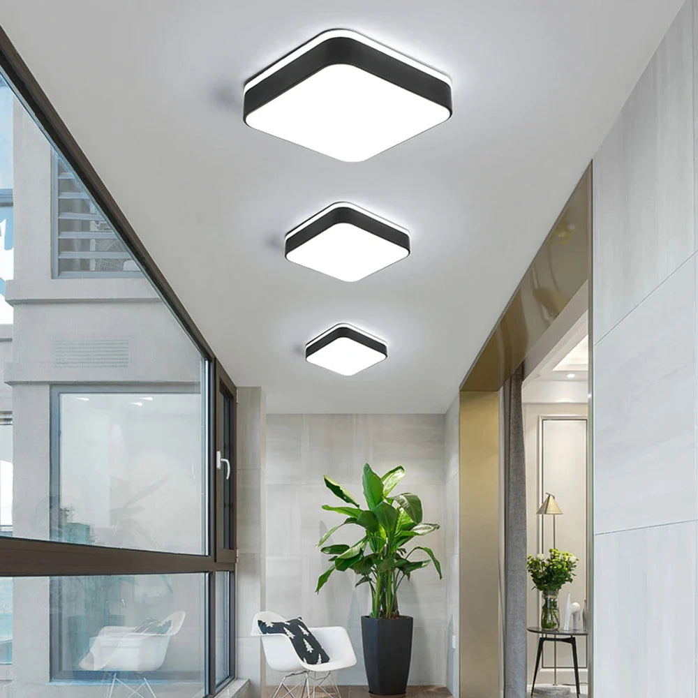 Luz de teto LED nórdica ultrafina e moderna