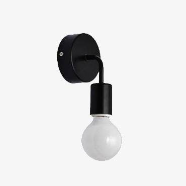 Aplique LED com lâmpada descendente (preto ou branco)