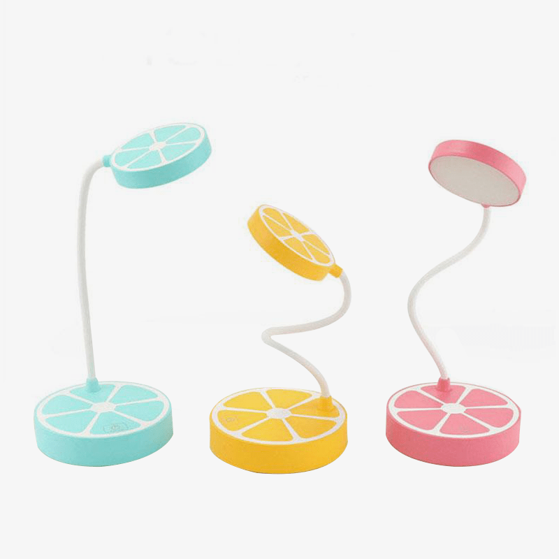 Lâmpada de mesa LED USB limão colorida