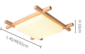 Botimi Plafon LED de madeira