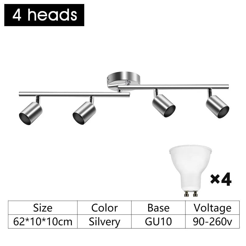 Plafon LED ajustável em vários ângulos
