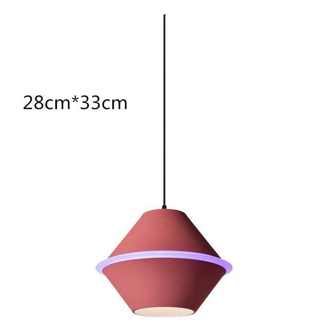 Luz pendente LED colorida para disco voador