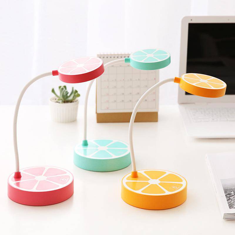 Lâmpada de mesa LED USB limão colorida