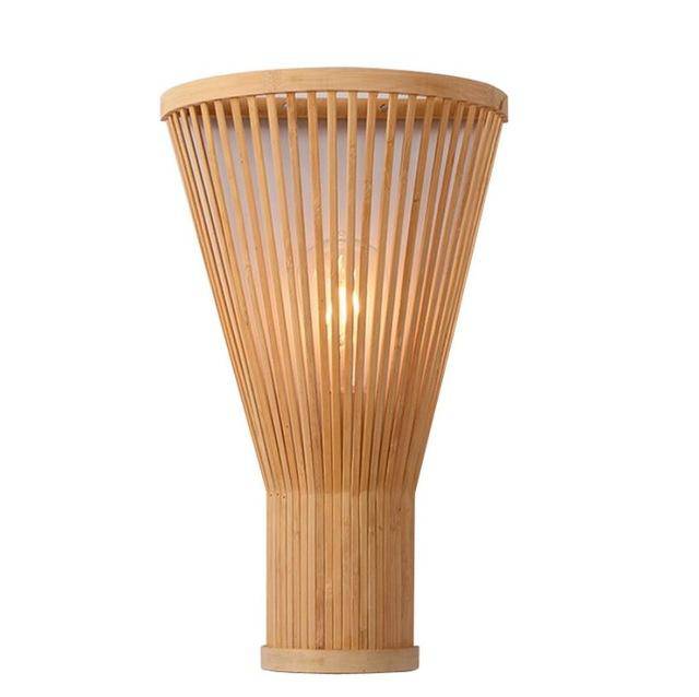 Arandela cônica de bambu estilo chinês