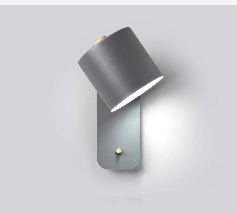 Aplique LED colorido de design com abajur ajustável
