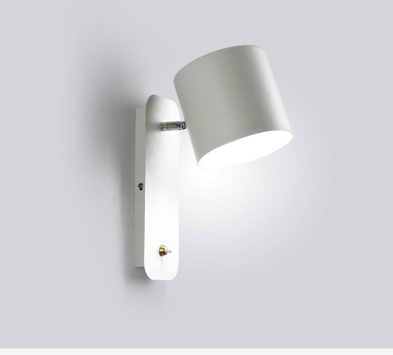 Aplique LED colorido de design com abajur ajustável