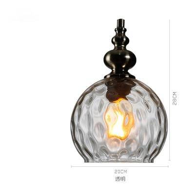 Luminária pendente de vidro colorido vintage Lampen