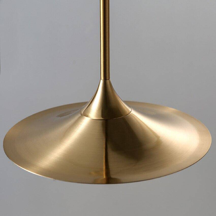 Luz pendente de design dourado moderno criativa