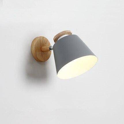 Aplique LED de design em madeira e metal colorido ajustável