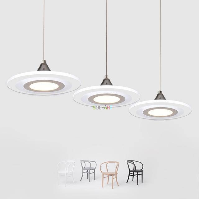 Luminária pendente LED redonda de design
