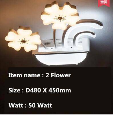 Plafon LED em forma de flores