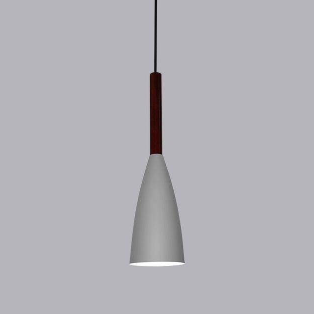 Luminária pendente de designer estilo nórdico Madeira
