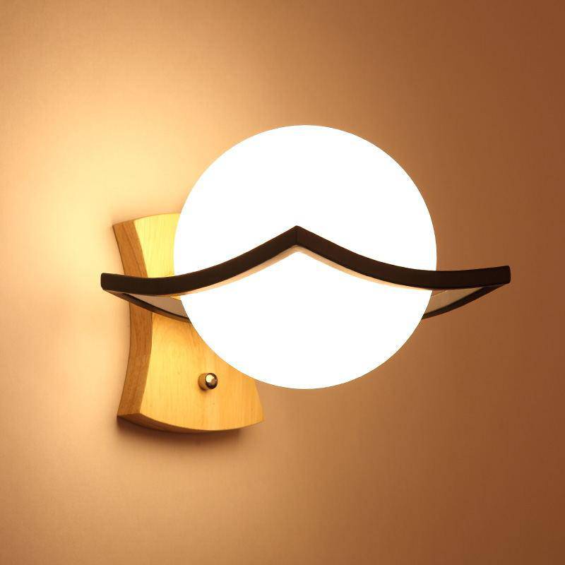Luminária pendente LED de design com bola de vidro