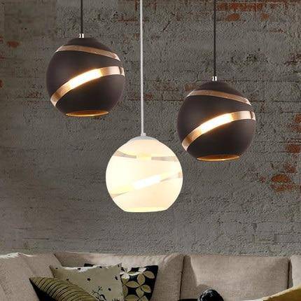 Luminária pendente LED de design com bolas ligeiramente abertas Creative
