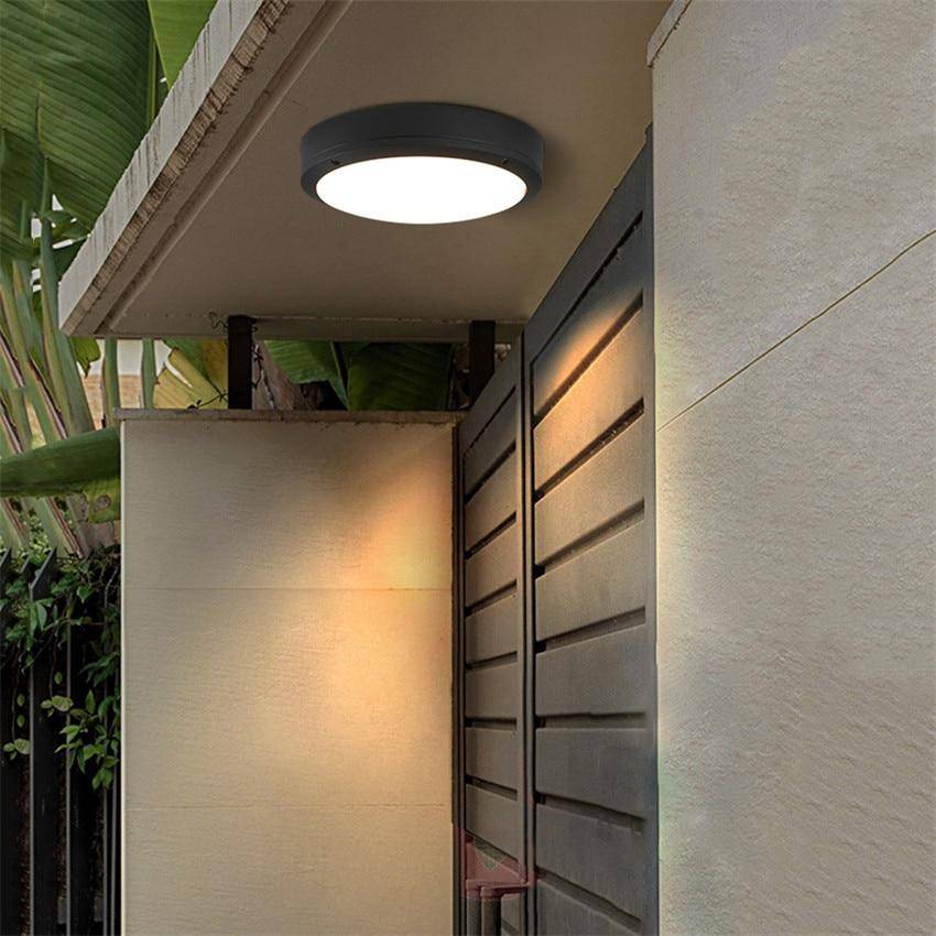 Plafon LED redondo ambiente para exterior