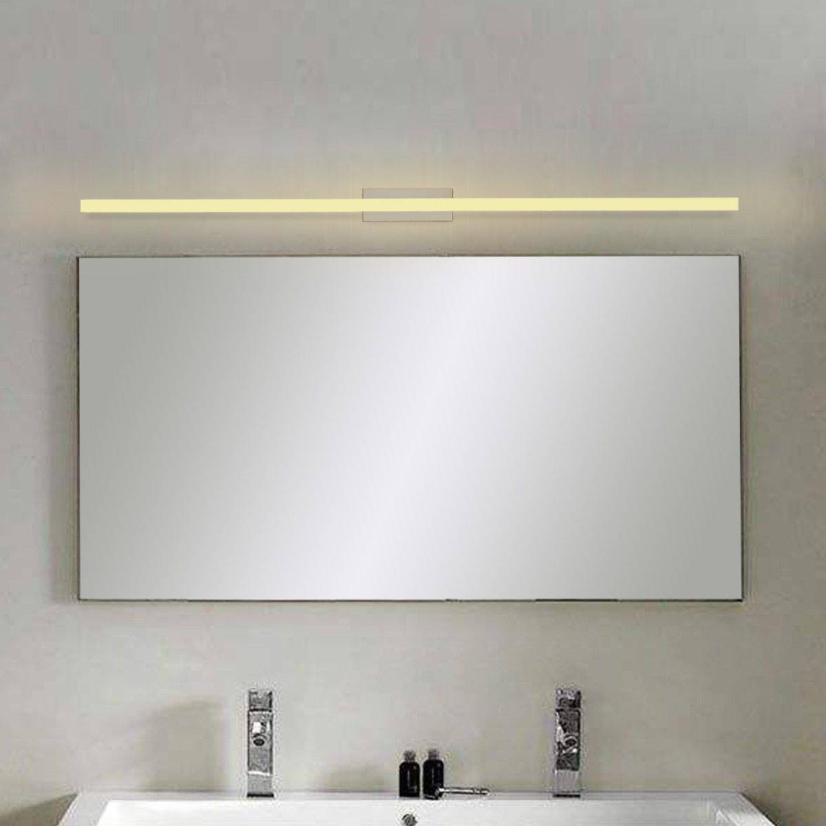 Aplique LED fino de parede espelhado Frontal