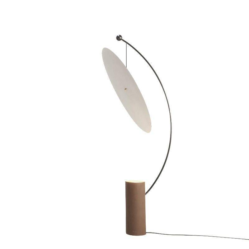 Candeeiro de pé LED arredondado moderno de design Art